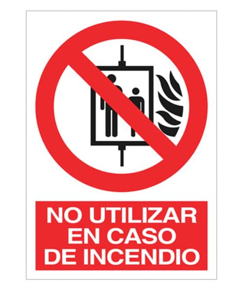 No utilizar en caso de incendio