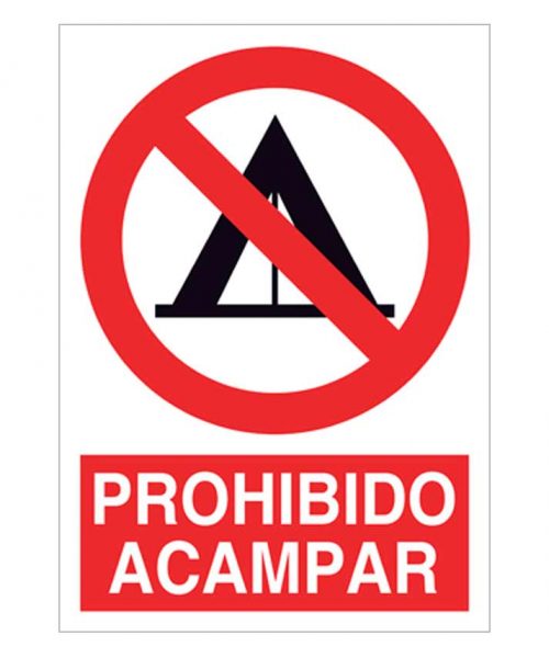 Prohibido acampar