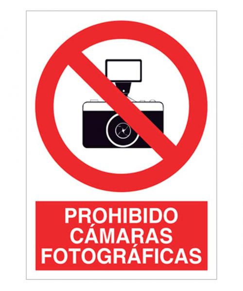Prohibido cámaras fotográficas