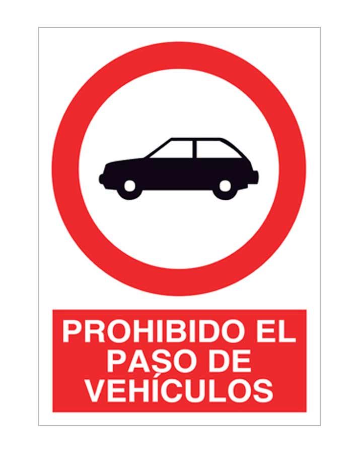Prohibido el paso de vehículos