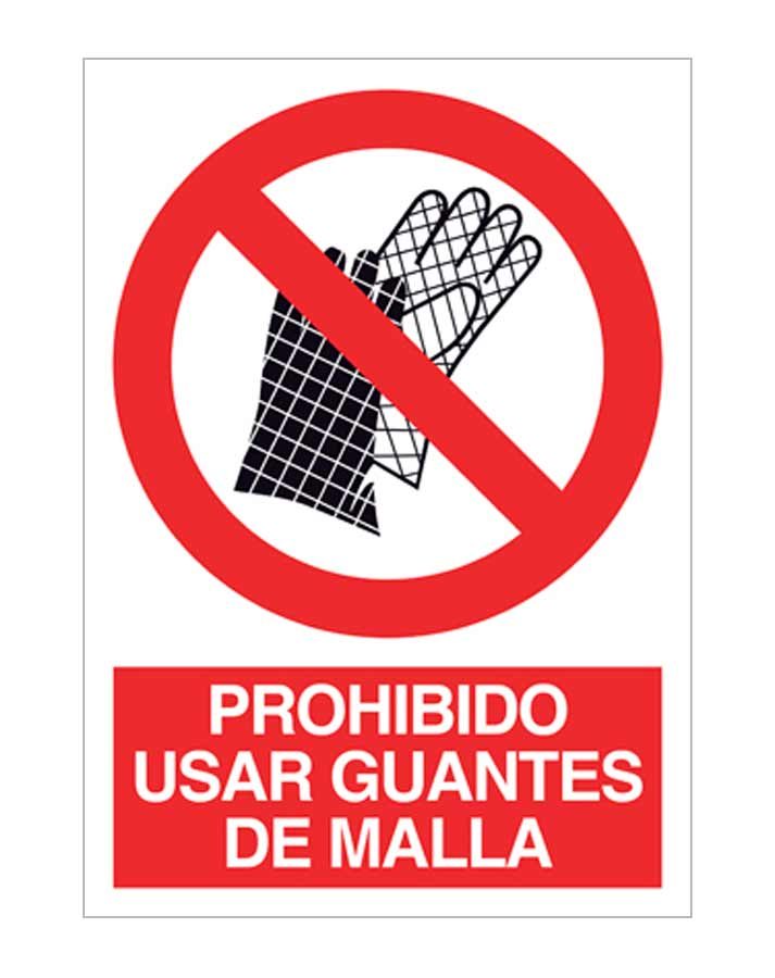 Prohibido el uso de guantes de malla