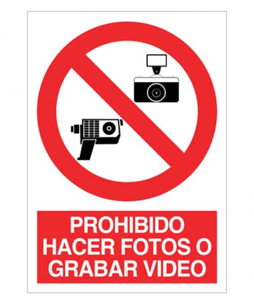 Prohibido hacer fotos o grabar video