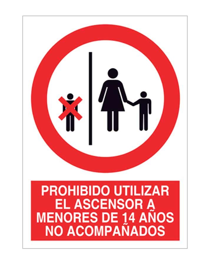 Prohibido utilizar el ascensor a menores de 14 años no acompañados