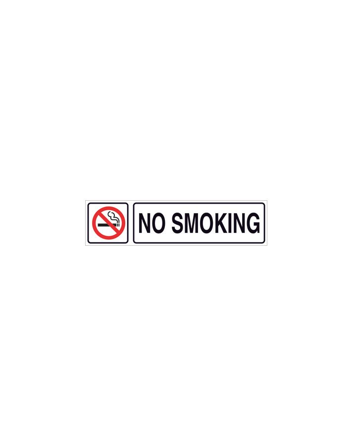 Cartel no smoking con pictograma